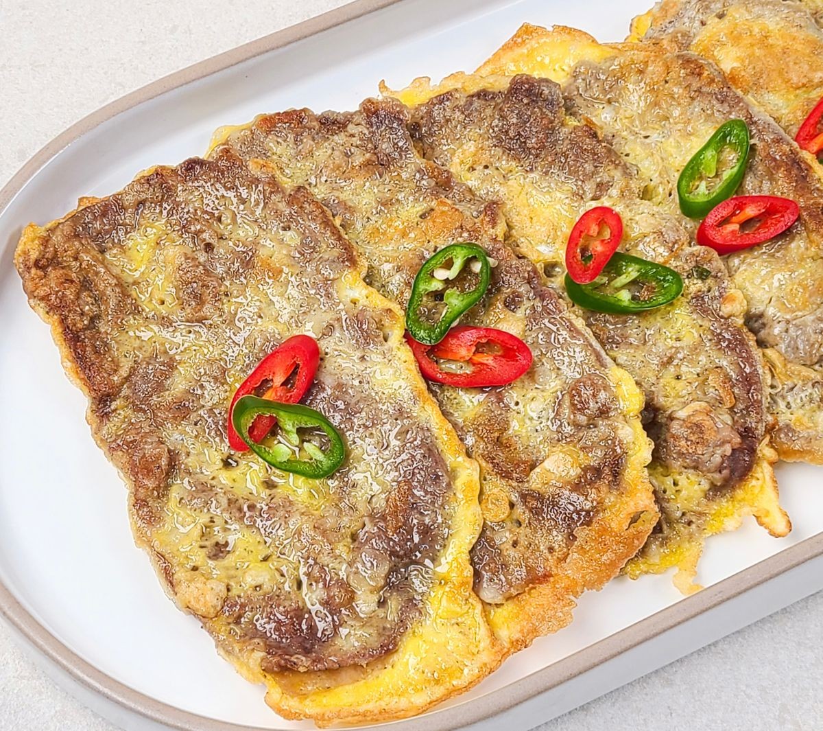 소고기 육전/호주산(Pan-fried battered beef)